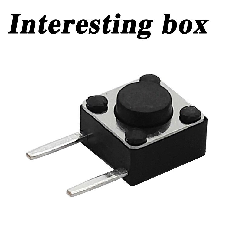 Gratis ShippingTS-D007 Touch Schakelaar 6*6*4.1 Kant Twee Voet Patch Knop 6X6X4.1 Custom roestvrij Staal Diy Handgemaakte Accessoires