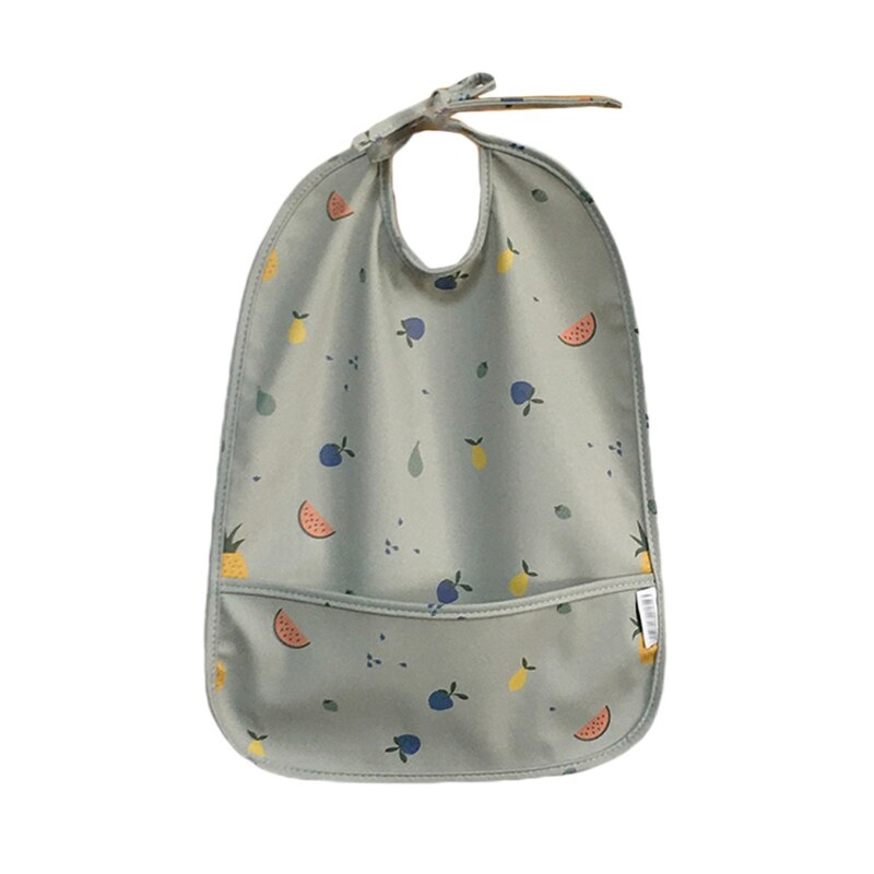 Bavaglino impermeabile stampato cartone animato XXFE con tasca grembiule da bambino grembiule panno Burp