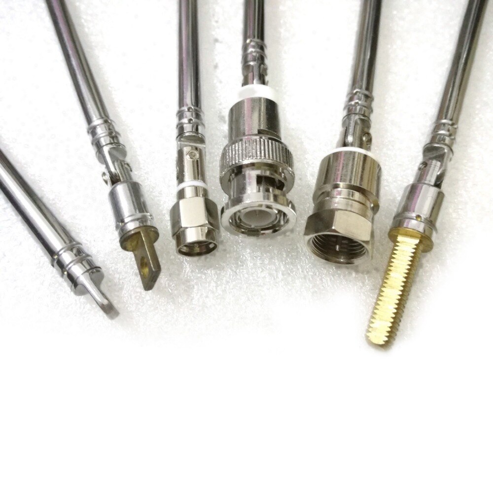 1PC Telescopic Antenna 1200mm FM Radio Telecontrol Alarm Antenna 10 Sections Stainless Steel Aerial