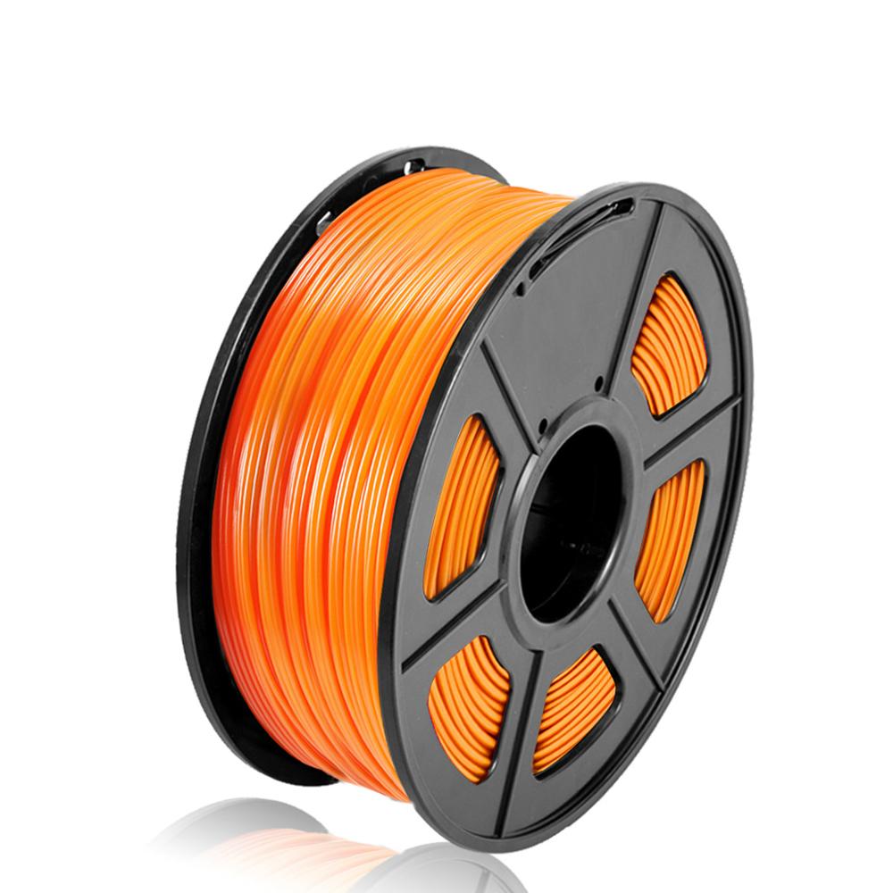 3D printer PLA Filament 1KG 2.2 LBS 1.75MM Spool Filaments Bubble Free Roll For 3D FDM Printer Material: Orange