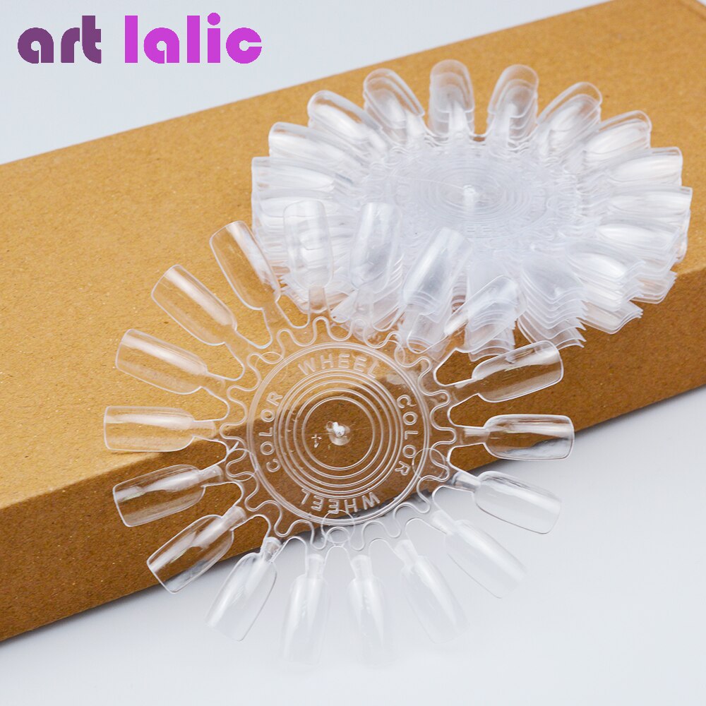 10 stuks oefenset met tips voor nepnagels, natuurlijke/transparante nagellak, uv-gel display, ronde wieltjes, nail art manicure tools