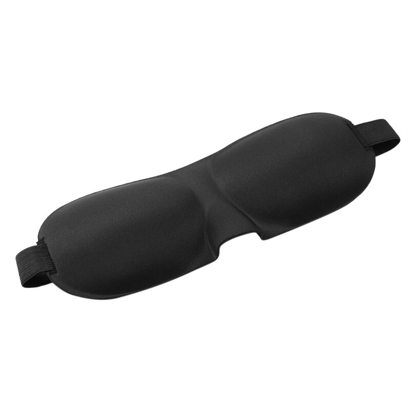 Masque oculaire de sommeil, bandeau noir, aide au repos: Default Title