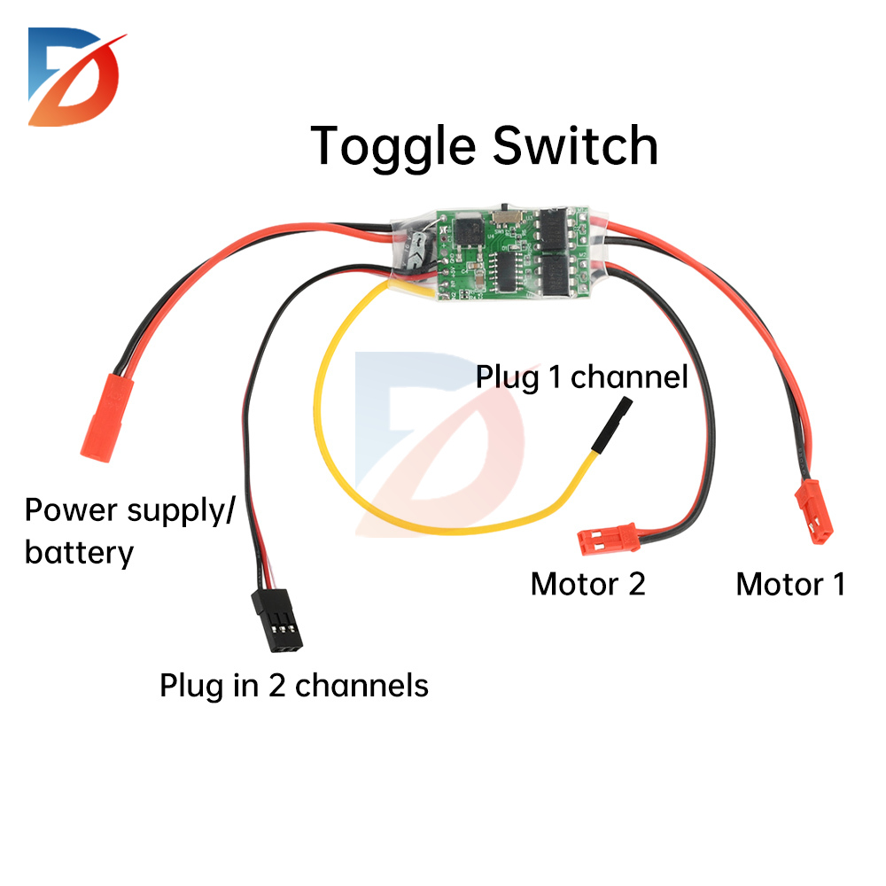 Brushed ESC module dual bidirectional ESC brushed ESC speed controller 2S 3S lithium battery 5A FOR model ship tank RC model