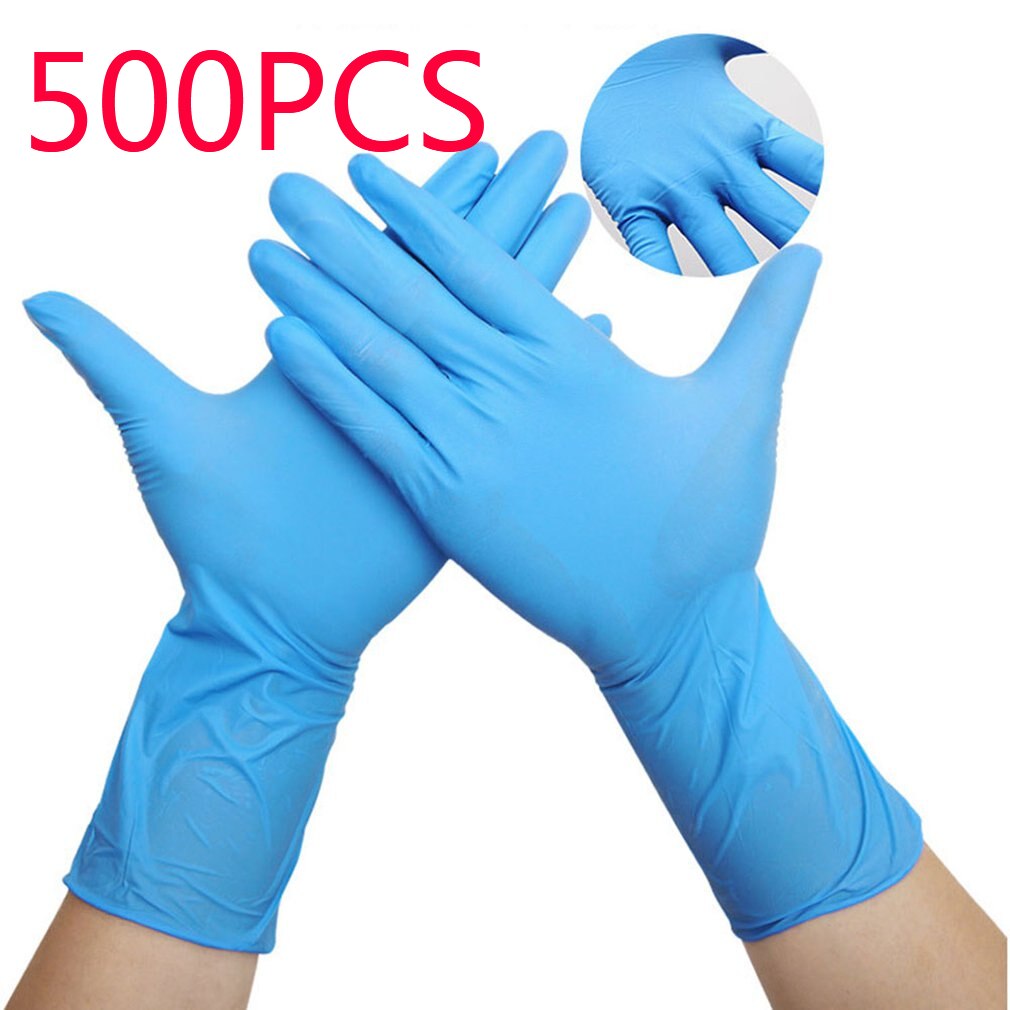 100/800PC Nitrile Disposable Gloves Waterproof Powder Free Latex Gloves For Household Kitchen Laboratory Cleaning Gloves: 500PCS / S