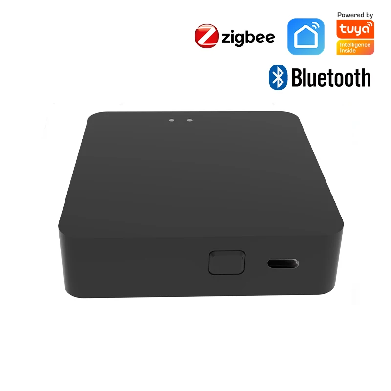 Tuya Multi Mode Gateway ZigBee Bluetooth Hub Type C Port Smart Home Appliances Remote Controller Bridge Alexa Google Home Voice: Bundle1