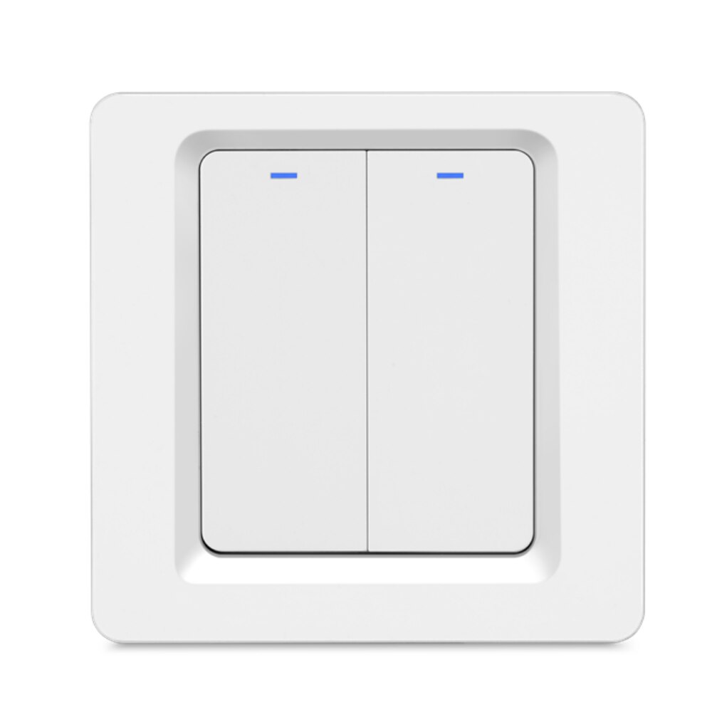 Athom homekit eu wifi smart switch tryk på tast 1/2/3 gang siri stemmestyring neutral nødvendig: 2 gangs homekit