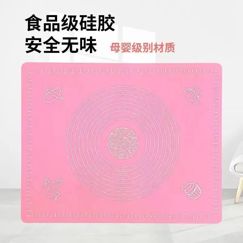Siliconen Bakmat Pizza Deeg Maker Gebak Keuken Gadgets Kookgerei Gebruiksvoorwerpen Bakvormen Kneden Accessoires Veel: Roze