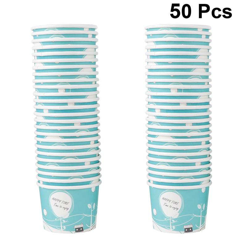 50pcs Yogurt Paper Cup Popsicle Paper Cup for Home... – Grandado