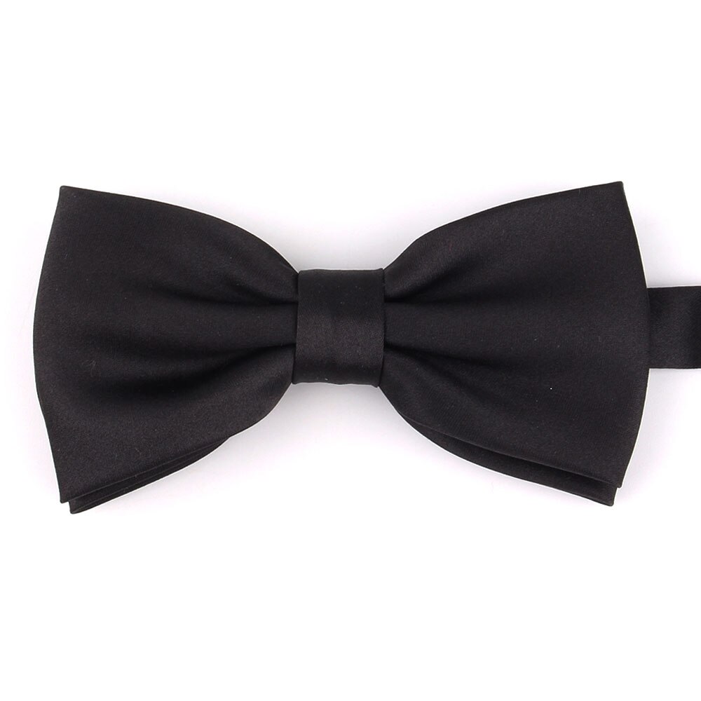 Solid Skinny Ties Boys Girls School Uniforms Adjustable Black Tie Neck Tie For MEN Women Wedding Necktie For Groom Bow tie: black