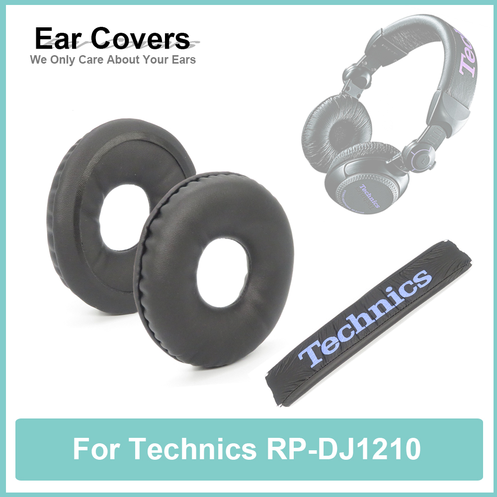 Almohadillas para auriculares RP DJ1210, almohadillas para los oídos de RP-DJ1210, almohadillas de repuesto para auriculares, almohadillas para los oídos, espuma de esponja de cuero PU