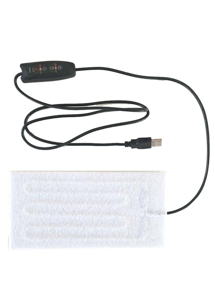 5V szybka poduszka elektryczna USB ubrania z włókna węglowego podgrzewane podkładki z przełącznikiem regulacji temperatury na plecy szyi ramiona brzuch ciepło