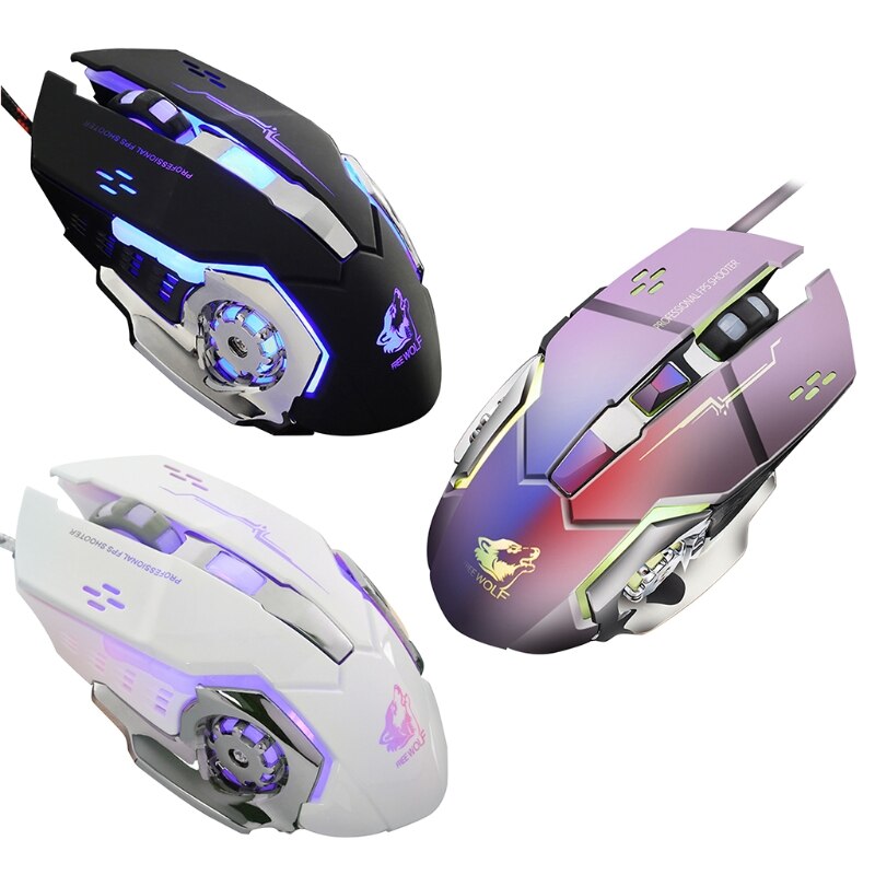 Sliding Band Feel Free To Store One-Button Controllable Manipulator Mouse Wired Gaming Desktop Mechanical Silent Mute