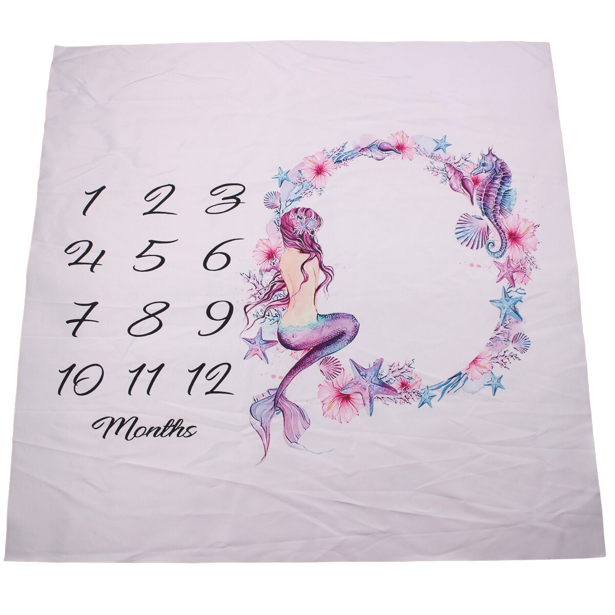 Baby Milestone Deken Fotografie Achtergrond Prop Doek Maandelijkse Groei Foto Accessoires 0-12M: 09