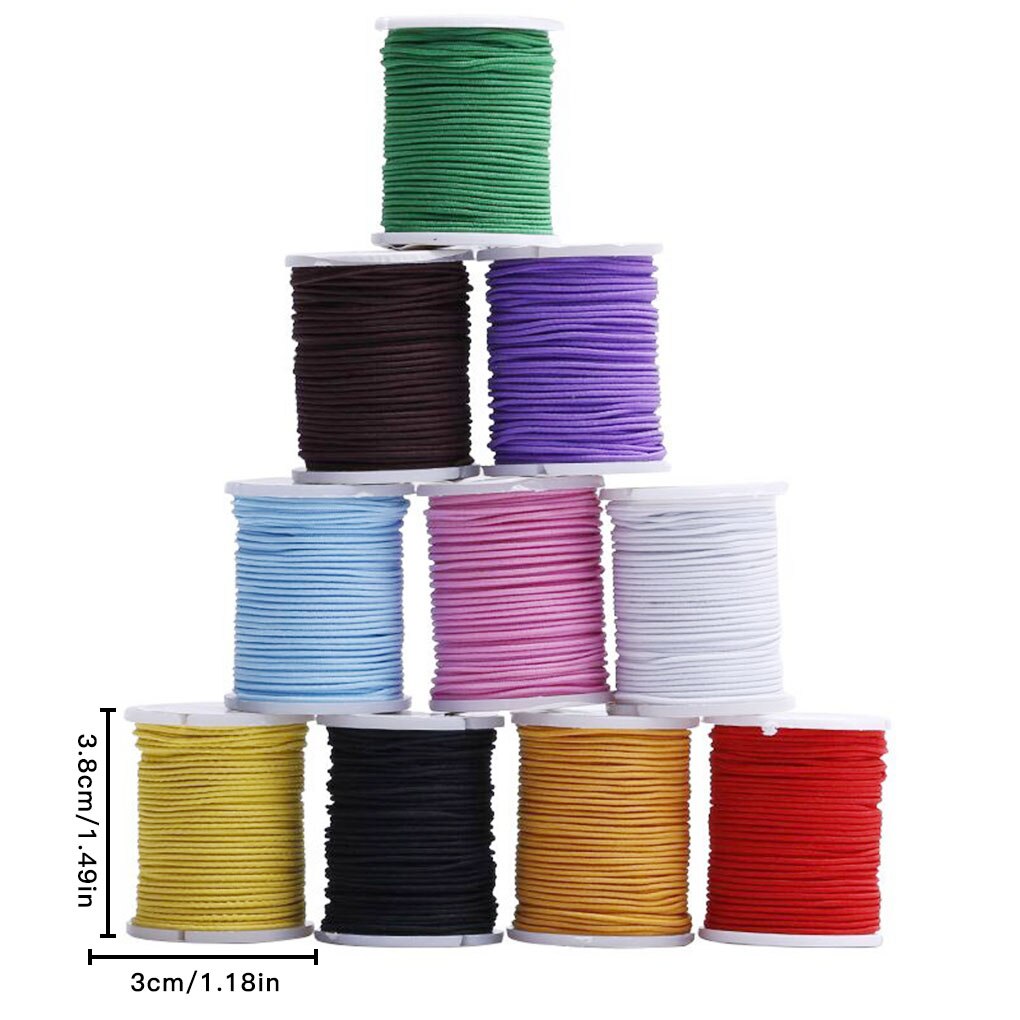 Elastische Schnur Perlen basteln strecken-Schnur für Schmuck, sterben DIY Armbinde Halskette Zubehör, Farbe Zufällig: Ursprünglich Titel