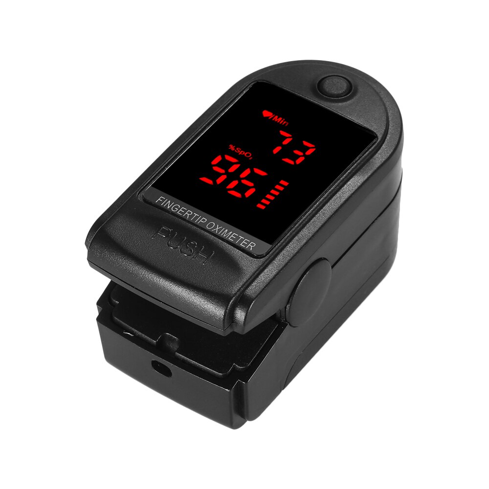 Oxymètre de doigt Portable pulsoximètre du bout des doigts oxymètre de pouls moniteur de fréquence cardiaque de pouls de pression artérielle sans batterie: Type 4 Black
