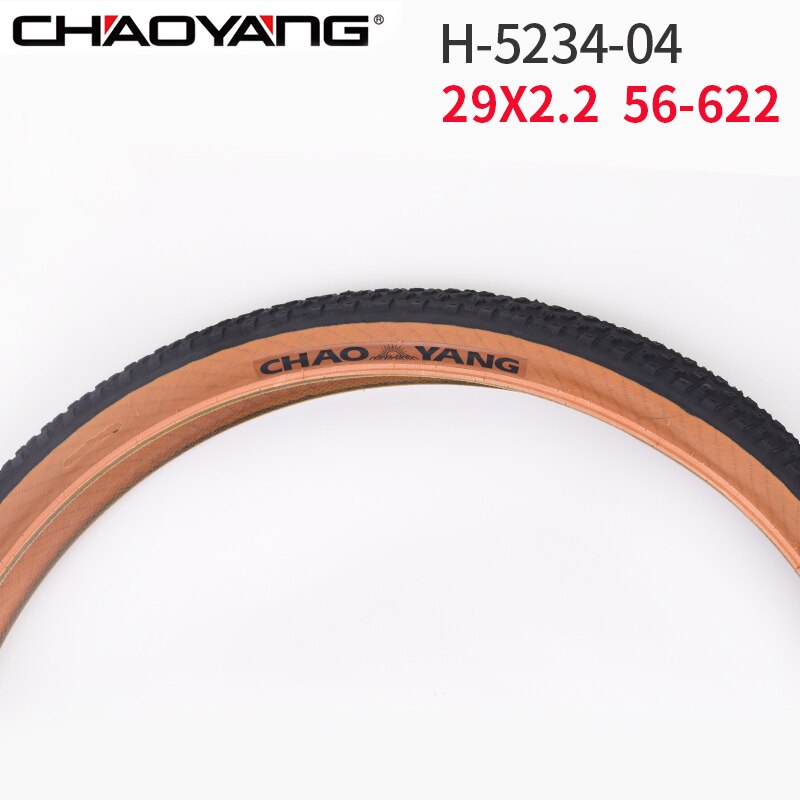 Chaoyang 29X2.2 Staal Bedrade Mtb Fietsband 29 Inch 56-622 Bruine Rand Anti-Slip 23-50PSI off-Road Mountainbike Banden: 29x2.2 04