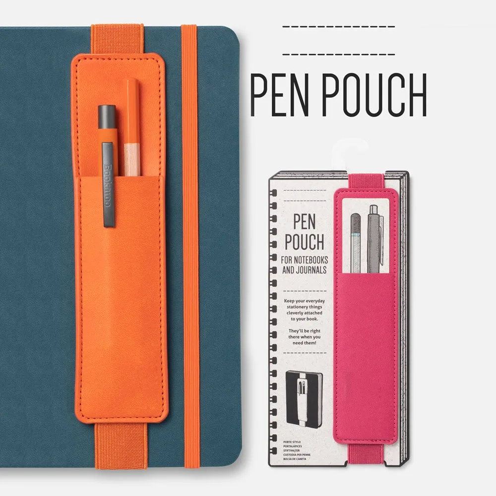 Leren Pennen Etui - Elastische Gesp Notitieboek Hoes - School & Kantoor Schrijfwaren
