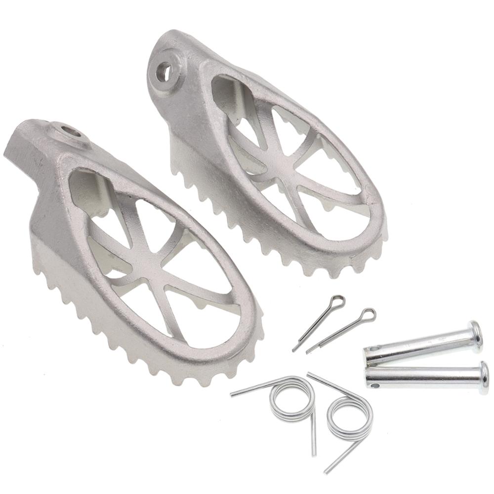 Stainless Steel Foot Pegs Pedals FootRests Fit for ktm250 crf250(2001) CQR Dirt Bike Motorcycle