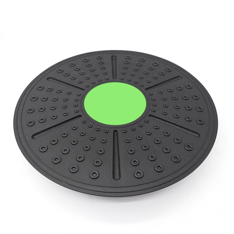 Fitness Balance Board Wobble Yoga Rotation Massage Stability Disc Round Plates Board Sensory Rehabilitation Twisting Exerciser: Light Green