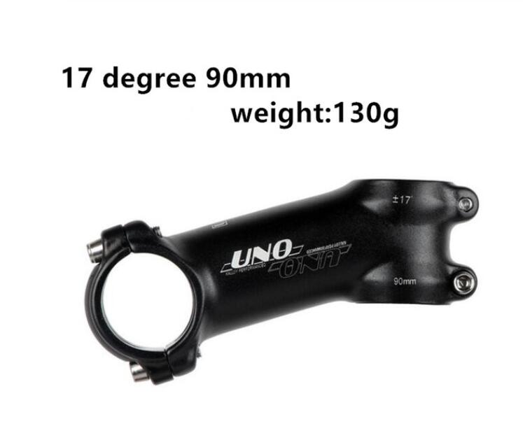 Tige De Vélo UNO VTT/Route Ultraléger 90mm - Alu 25.4mm - ±7° - Noire