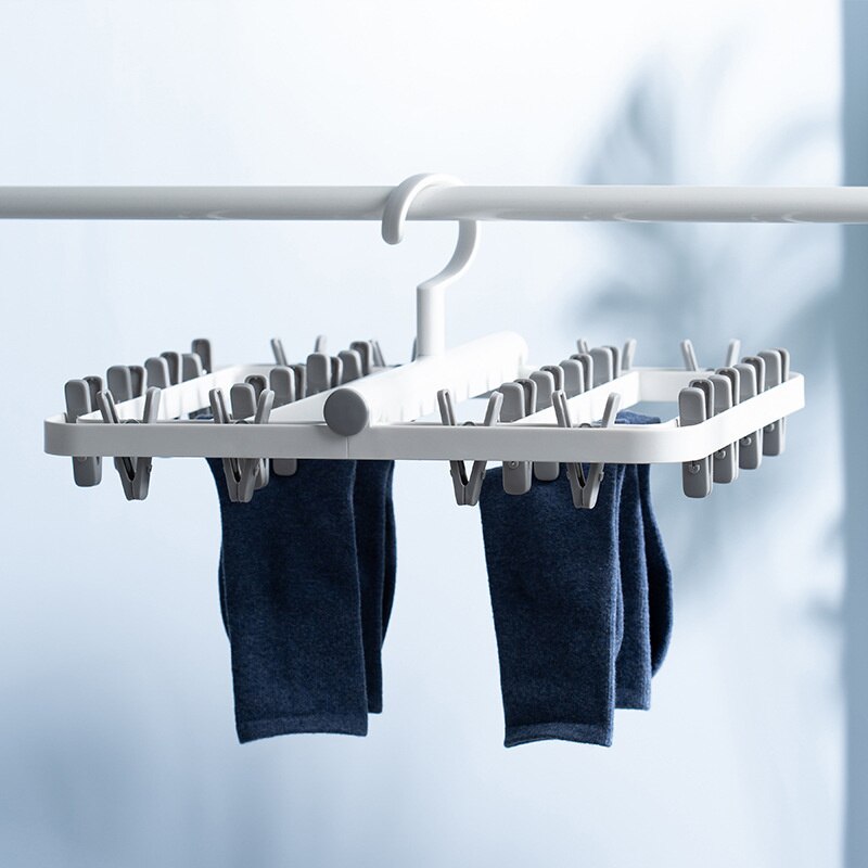 Clothes Rack Foldable Anti-winding Firm Clothes Line 360° Omnidirectional Rotation Clothes Drying Rack