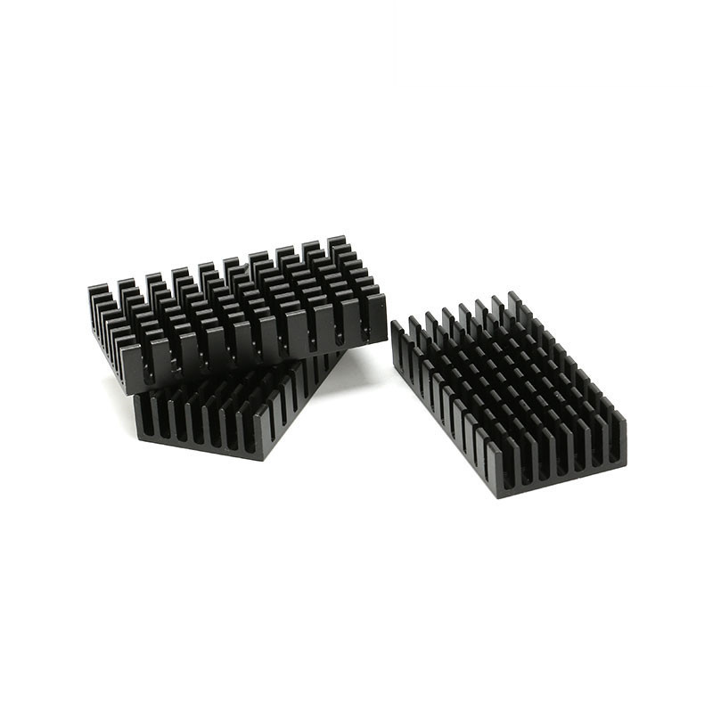 2 stk varmeavleder 50*25*10mm anodeisolasjon oksidasjon svart varmeavlederflis