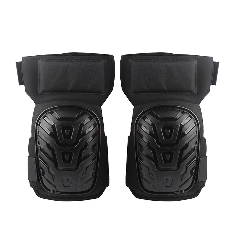 Heavy Duty Knee Pads - Silicone Lined, Elastic Straps, Adult Size, Protective Gear for Work & Gardening