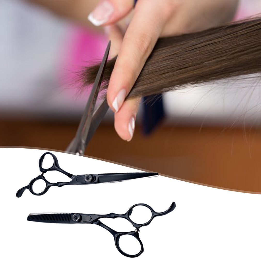 Tijeras de peluquería, Set de tijeras planas, tijeras de adelgazamiento, tijeras de corte de pelo para el hogar, juego de tijeras planas
