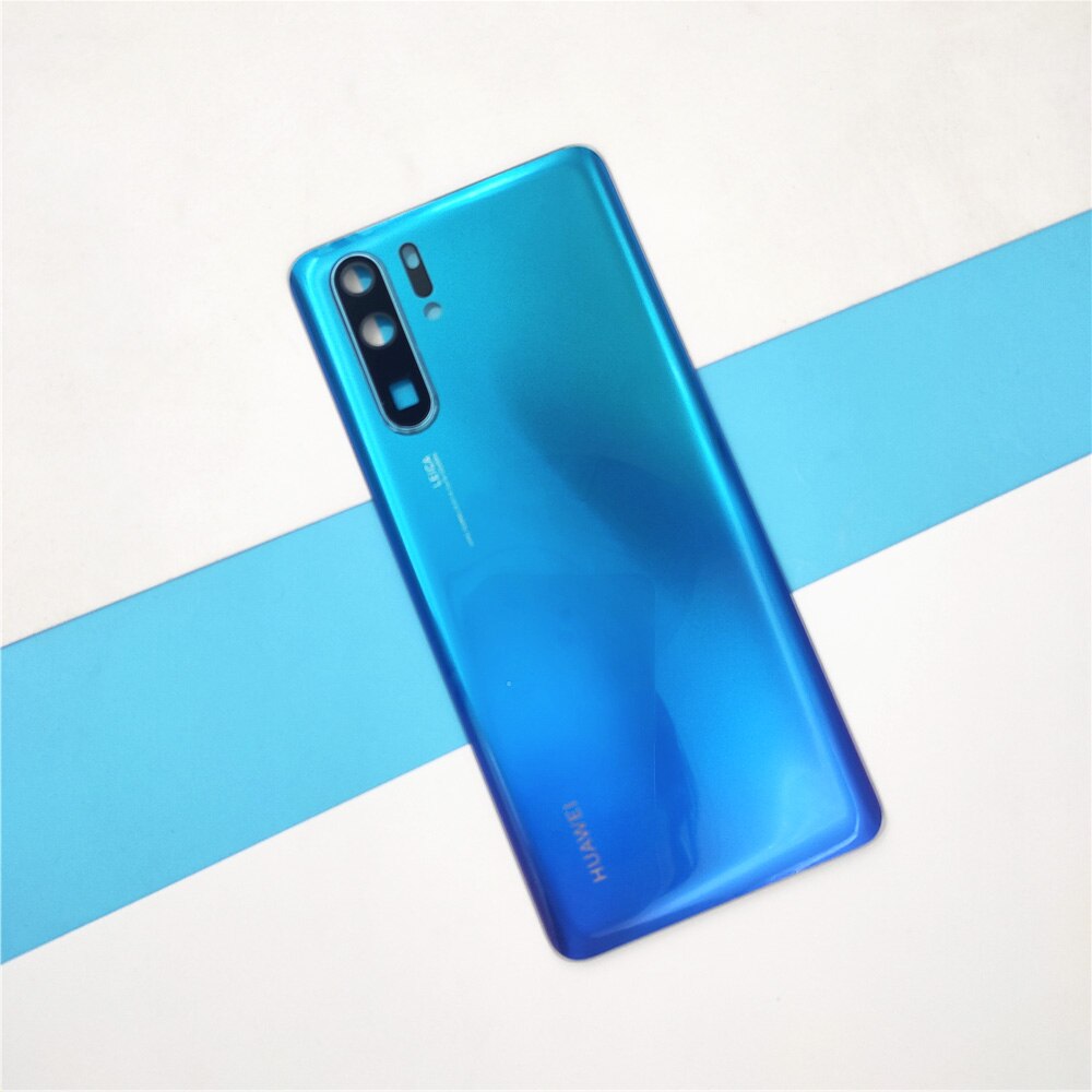 100% originale Huawei P30 Pro copribatteria pannello posteriore in vetro custodia di ricambio custodia reale per P 30 con protezione dell&#39;obiettivo della fotocamera: dark blue P30 Pro