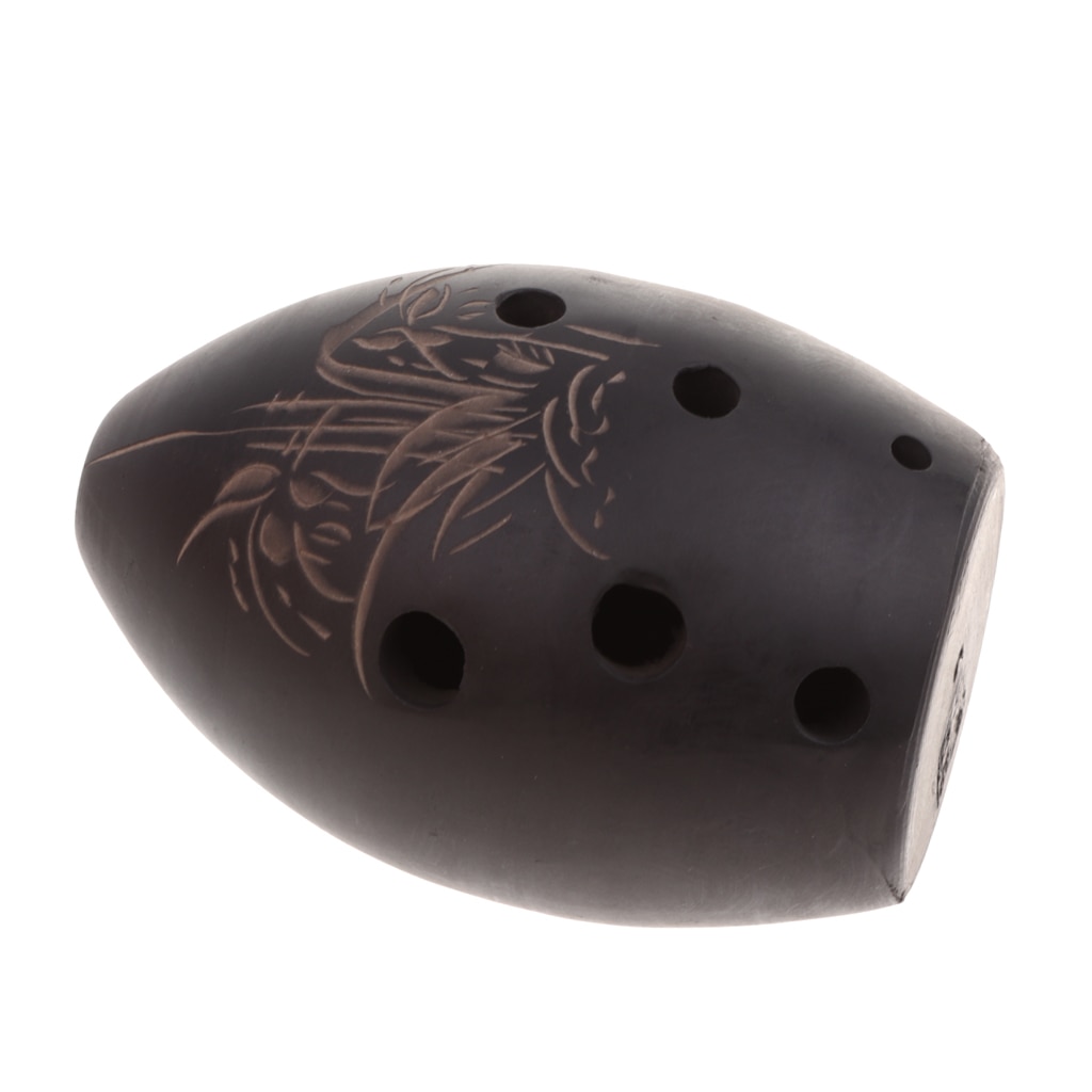 Artesanías 6 oraficio De instrumentos De viento De barro AC Ocarina Alto C