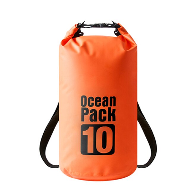 Backpack Surf Waterproof Kayak Bag Swimming Pack Diving Fishing Dry Beach Submersible Case Sports For Bags Pvc Sea Water Drum: Orange / 20L