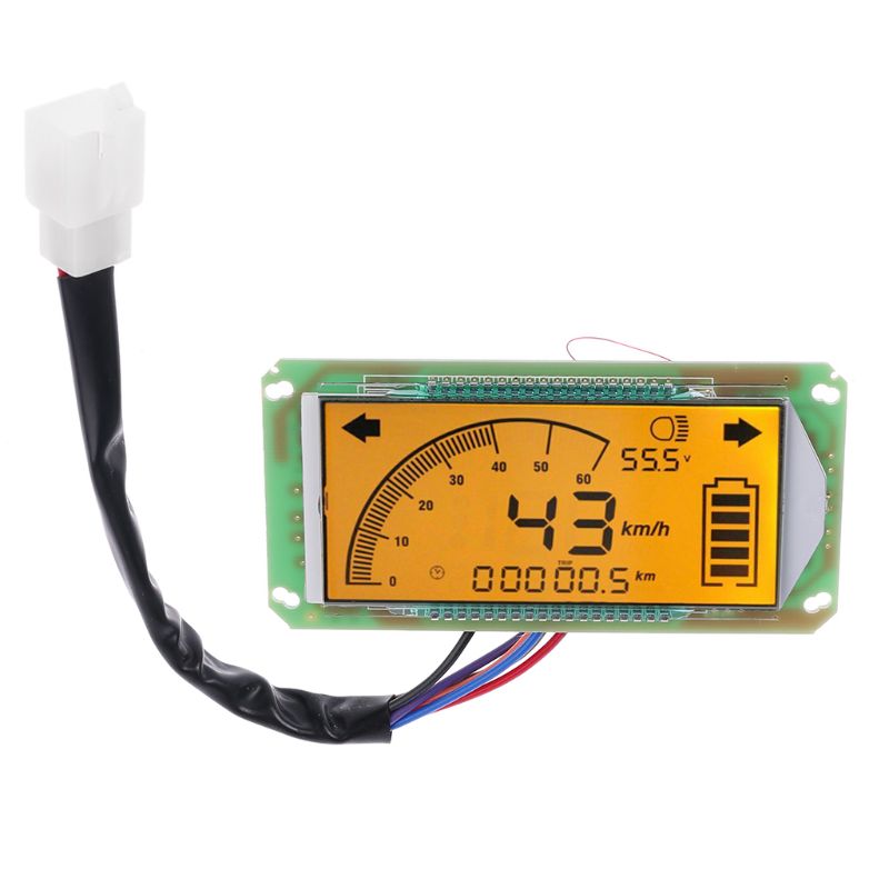 Multifunctionele Voltmeter Thermometer Snelheidsmeter voor Elektrische Fiets 48 V-72 V