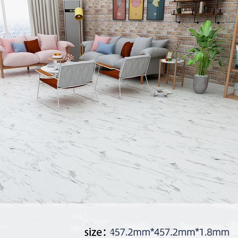 Waterproof Bathroom Floor Stickers Self Adhesive Marble Wallpaper Kitchen Wall Sticker House Renovation Wall Ground Paster Decor