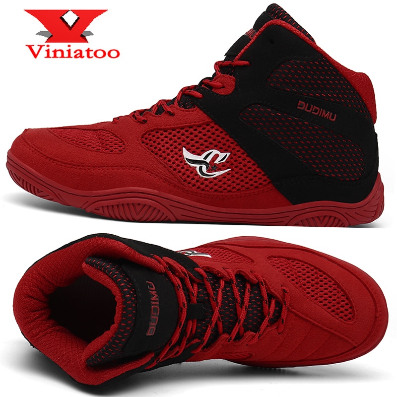 para Hombre Zapatos de lucha de boxeo zapatos transpirables zapatos vuelo boxeo zapatillas de deporte de malla de tamaño 37-46 lucha zapatillas de deporte