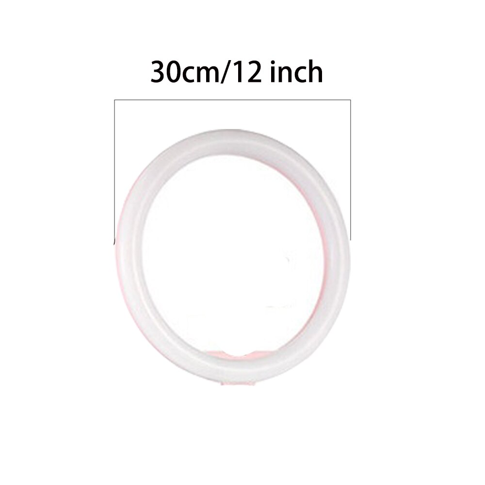 3 kleuren Dimbare ring licht 12 "24 w 180pcs led kralen fotografie ringlicht lamp voor make Live Vullen video Foto Studio licht