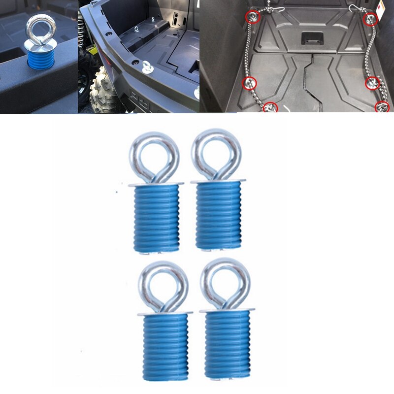 Tie Downs Anchors For UTV ATV Tie Down Anchor for Polaris RZR 570 900 ZR S 900 800 1000 XP Sportsman 110 400 450: 4pcs blue