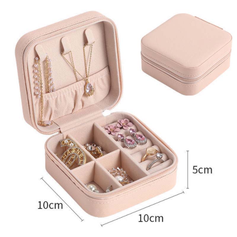 Organza Rangement Bijoux Bague Boite a Bijoux Emballage Presentoir Boucles D’oreilles Bracelet Collier Boîte à Bijoux Porta Gioielli Rangement Bijoux Organisateur Joyeros Organizador de Joyas Envio Gratis Takı Kutusu: rosé pâle gris