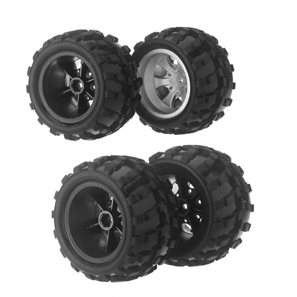 2/4pcs RC Car Tires Rubber Mini Tire Set Wheel Rim Tyre RC Vehicle Parts For WLtoys A979 A979-B A979-A A979-02: 4pcs