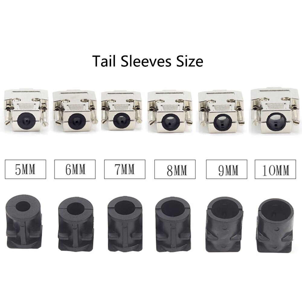 DB9 Metalen Shell Kit Met Schroeven/Staart Mouwen voor RS232 9 Pin Serial Port Connector Plug RS485 RS422 COM d-SUB9 Adapters Socket