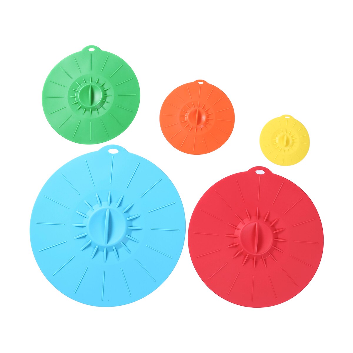 5 Pcs one Set silicone microwave bowl lids food lids pot lids pan lid bowl lid cookware kitchen accessories: Default Title