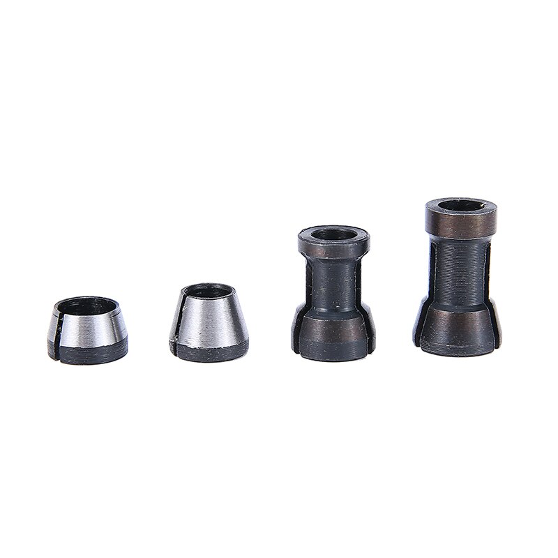 4pcs 6mm 8mm 6.35mm Milling Cutter Collet Chuck Engraving Trimming Milling Cutter For Wood Router Bits Woodworking