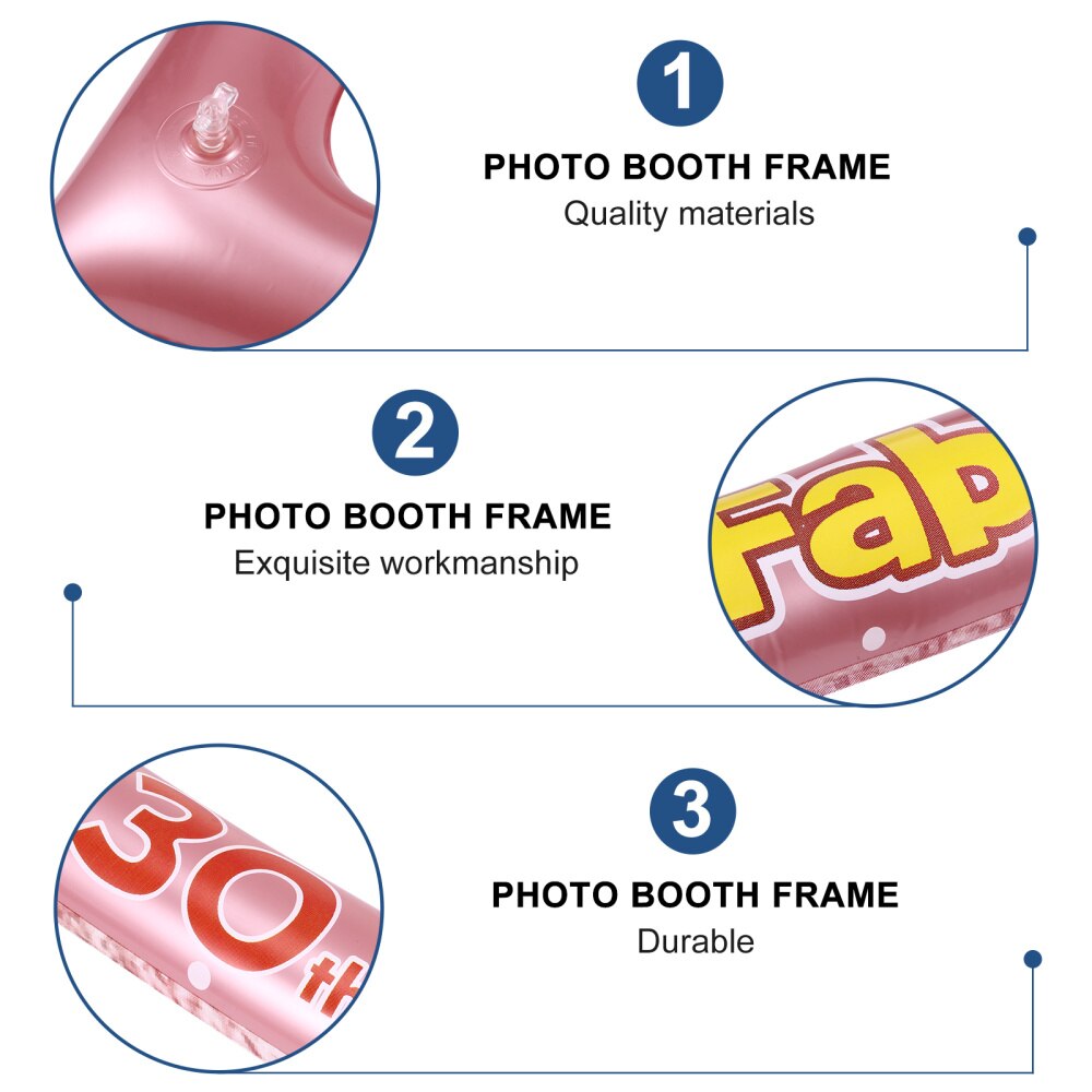 1 Pc Pvc Fotolijst Verjaardag Fotolijst Photo Booth Frame Photo Booth Frame Voor Decor Party