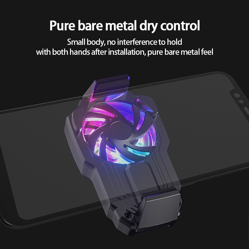 Novo fl05 telefone móvel radiador silencioso rgb ventilador telefone jogo ao vivo telefone móvel ar-dispositivo de refrigeração rápida