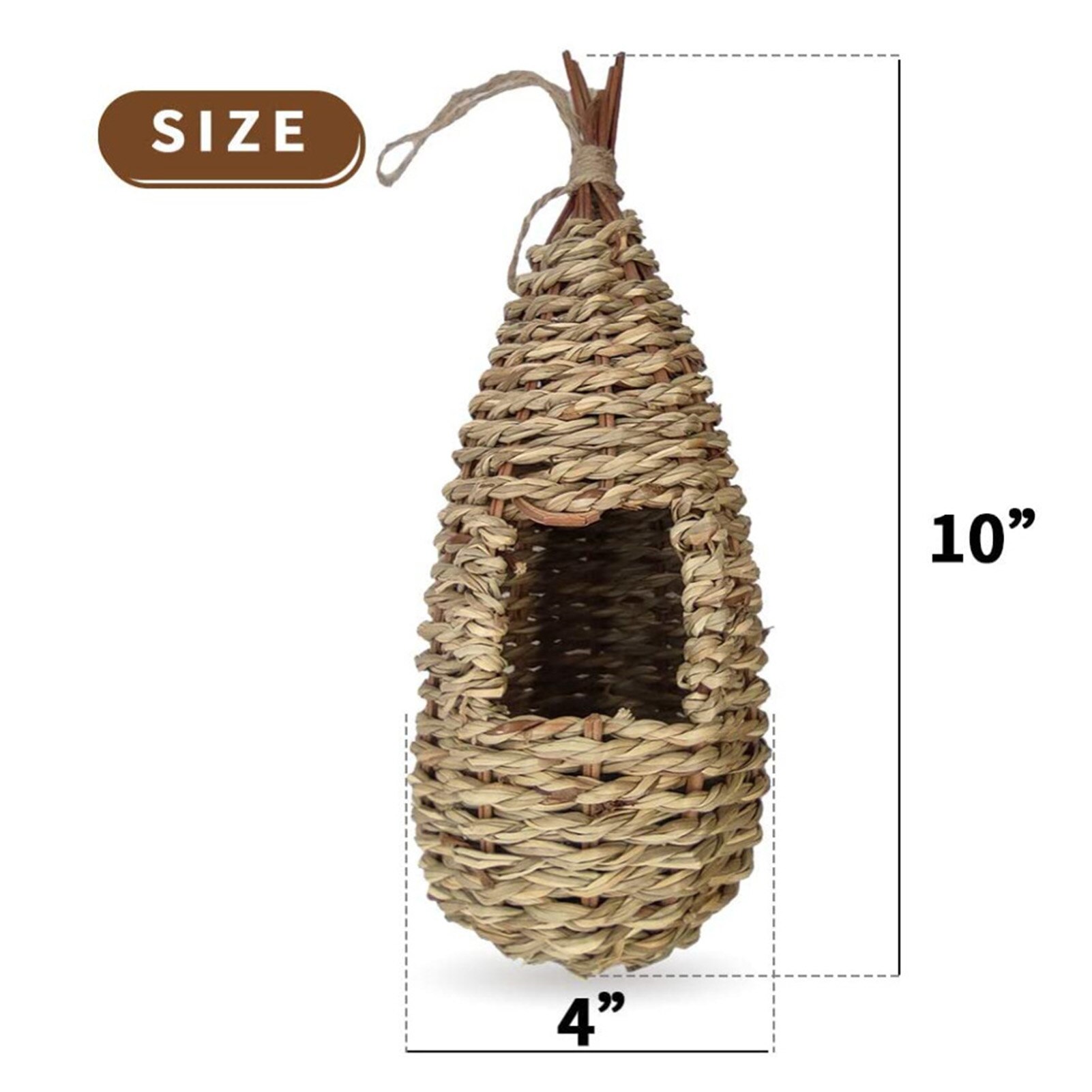 Garden Hanging Birds Nest Hand-woven Outdoor Hummingbird Cage Garden Hanging Birds Nest Hand Woven Outdoor Hummingbird Cage