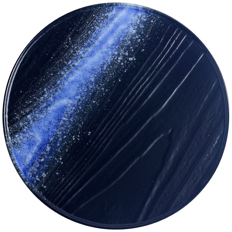 Nordic ceramic dinner plates sushi Fruit salad dessert plate round tray kitchen bone china dinnerware sets christmas plates