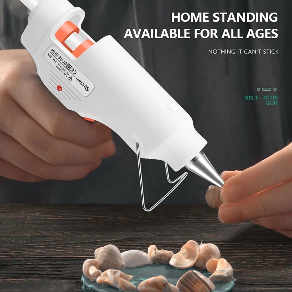 Traumat Glue Gun With Bullets Metal Mini Industrial Heat Exchanger Thermal Sealant Guns Melt Adhesive Tools For Home DIY