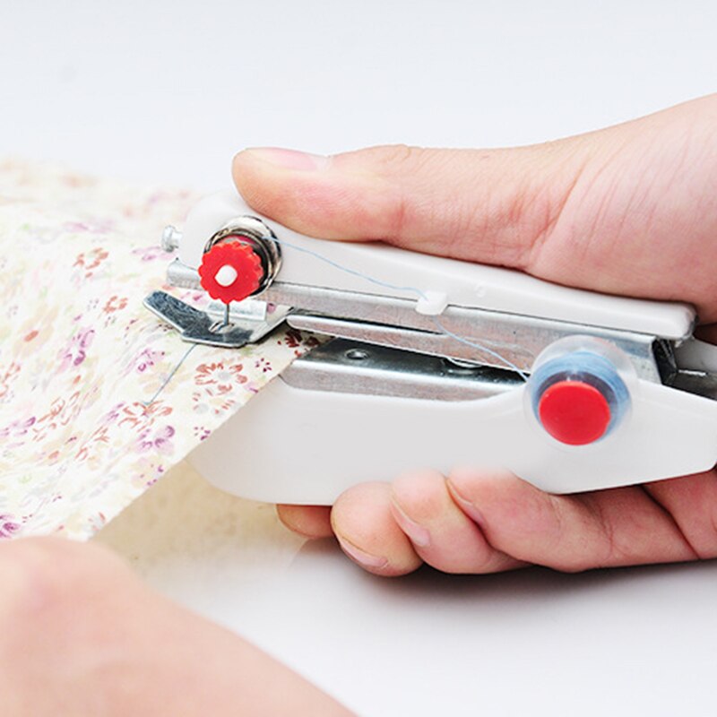 Mini Handheld Sewing Machine Kit Handy Cordless Portable Sewing Machine with Sewing Yards Scissors for Stitch Sewing UD8