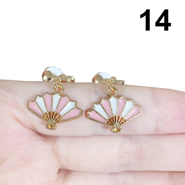 Clip On Earrings Kids Cute Cartoon Animal Cat Ear No Piercing Ear Rings For Children Jewelry Korean Ear Clip For Girls