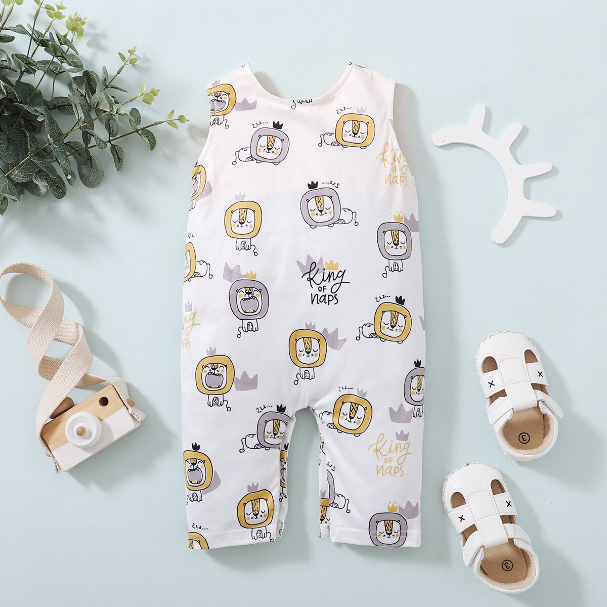 Unisex Baby Leuke Romper Cartoon Dier Patroon 2022 Mode Jarretel Jumpsuit Voor 0-18 Maanden Jongen Meisje Baby Peuter kleding