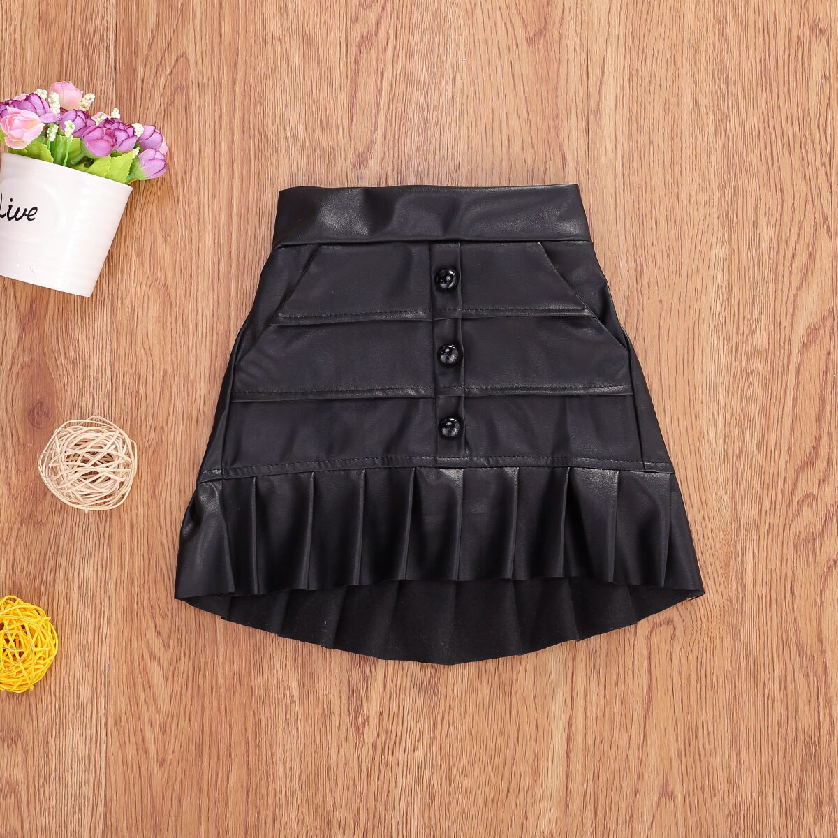 Kids Meisjes Geplooide Rokken Solid Elastische Taille Mini Rokken Outfits 1-5Y Zomer Kleding